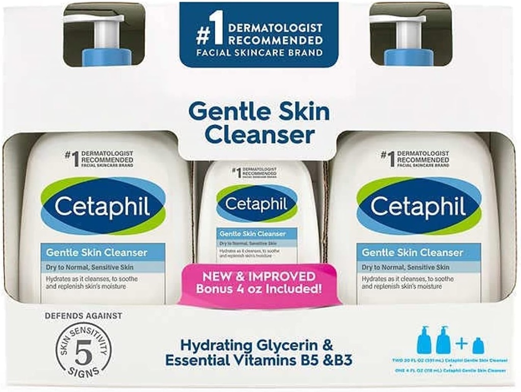 Cetaphil Gentle Skin Cleanser Cetaphil 3-pack