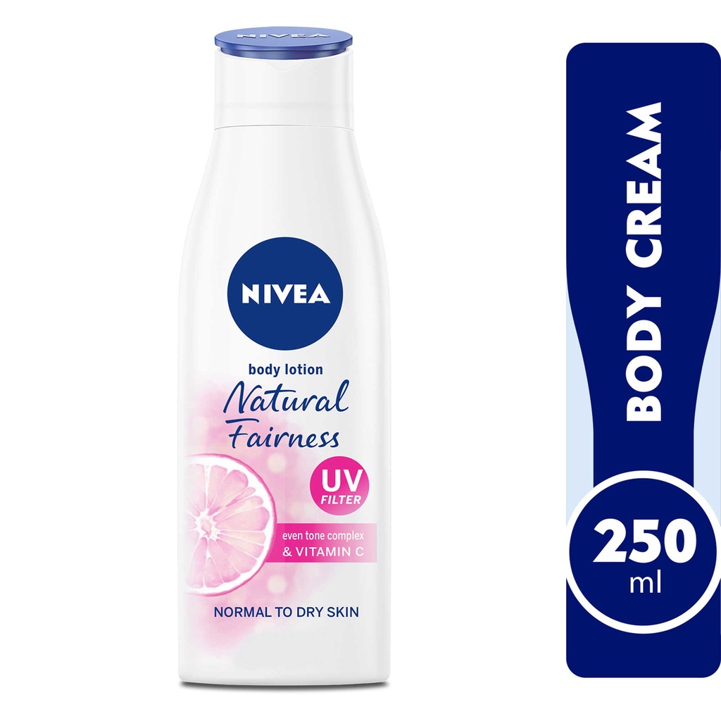 Nivea Body Lotion Even Tone Natural Fairness Complex & Vitamin C All Skin Types 250ml