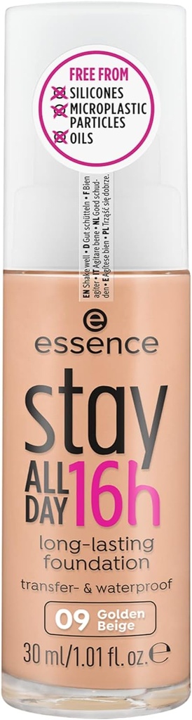 Essence Stay All Day 16 Hours Long Lasting Foundation 30 Ml 09 Golden Beige