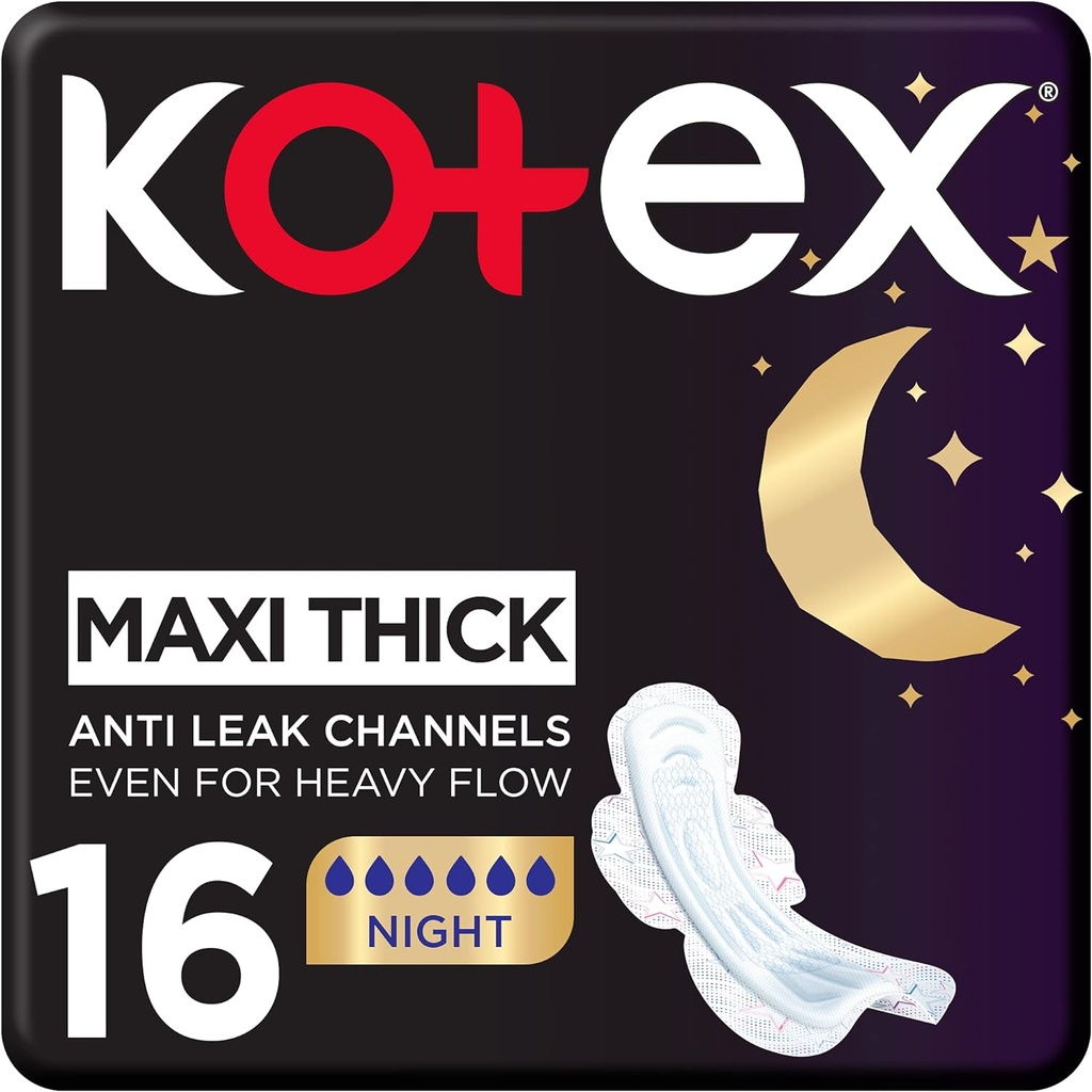 Kotex Maxi Night Pads 16 Sanitary Pads