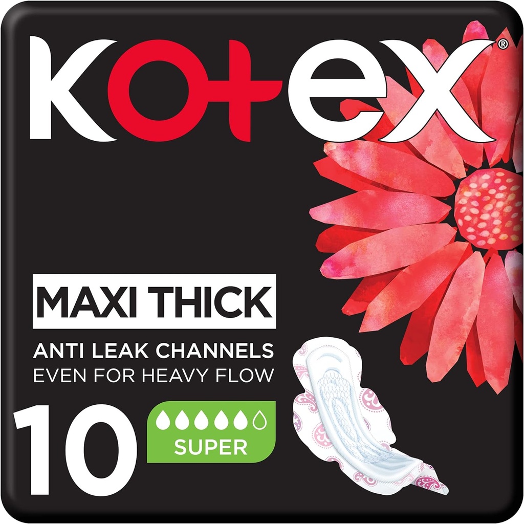 Kotex Maxi Super Pads 10 Sanitary Pads