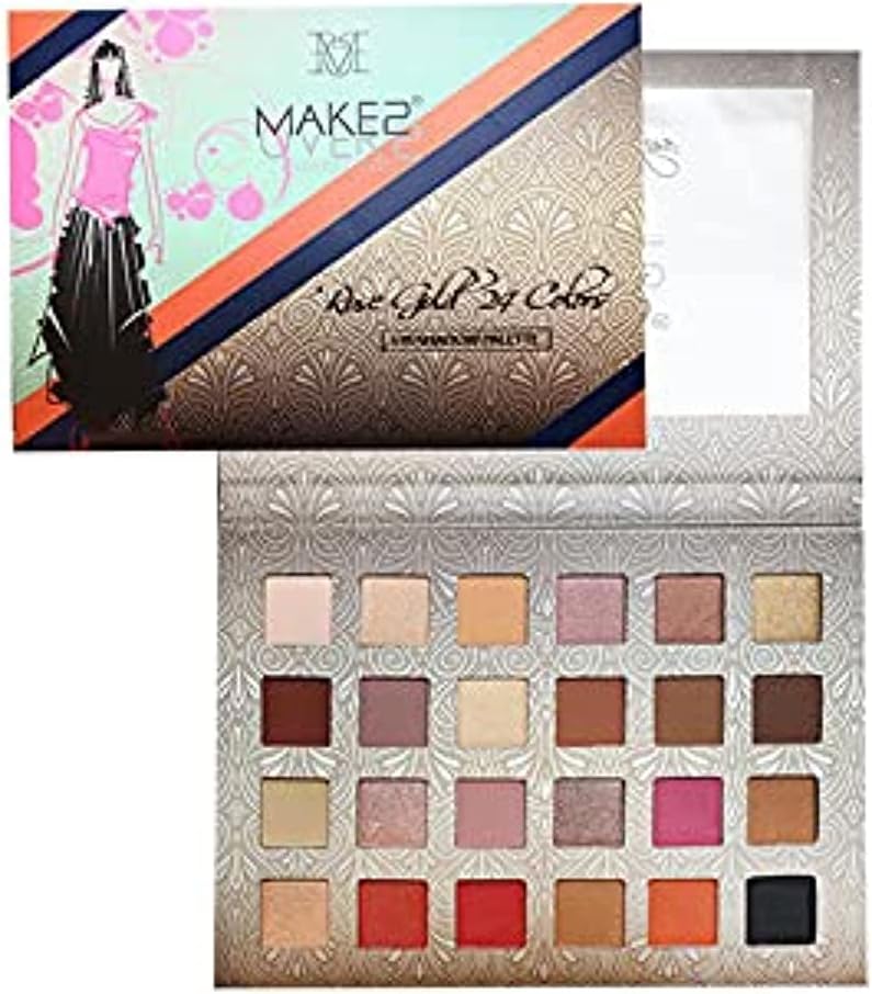 Make Over 22 Rose Gold 24 Colors Eyeshadow Palette Multicolour 16.6g