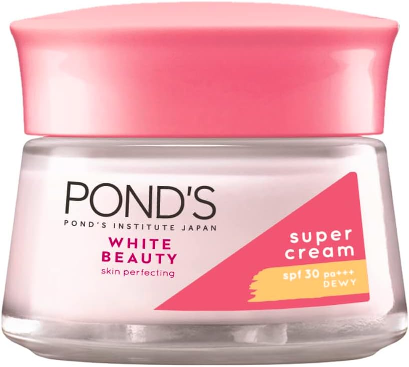 Pond's Bright Beauty Face Cream For Brighter Glowing Skin Brightening Day Cream With Spf30 Vitamin B3 (niacinamide) Vitamin E And Glycerin 50g