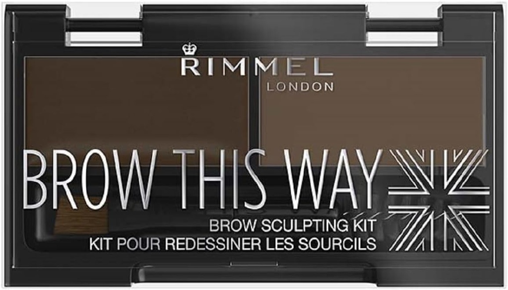 Rimmel 2 In 1 Eyebrow Palette 003 Brown 40.0 Grams 1.0 Count