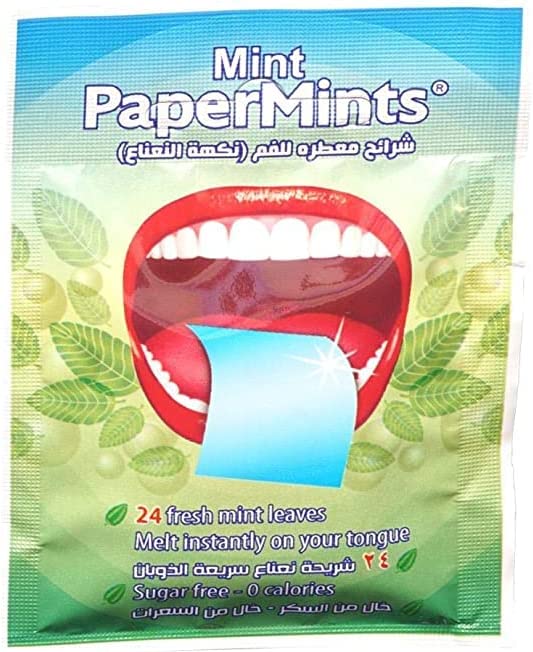 Papermentes Stripes For Mouth Odour With Flavour Mint