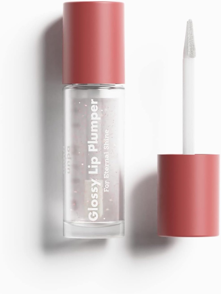 Unpa Bubi Bubi Glossy Lip Plumper Eternal Shine | Sprakly Korean Lip Gloss For Girls | Lip Plumper Gloss Korean Makeup | Lip Moisturizer For Very Dry Lips Korean Lip Care Glitter Gloss Lip Shine