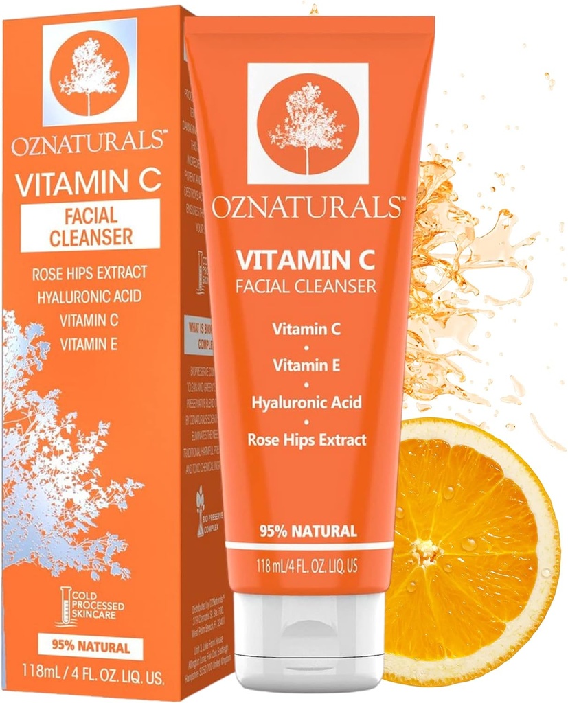 Oz Naturals Vitamin C Facial Cleanser 118ml