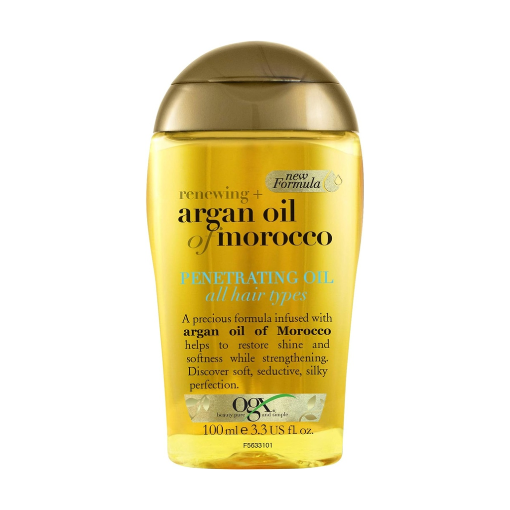 Ogx Hair Oil Renewing+ Argan Oil Of Morocco Penetrating Oil All Hair Types New Formula 100ml