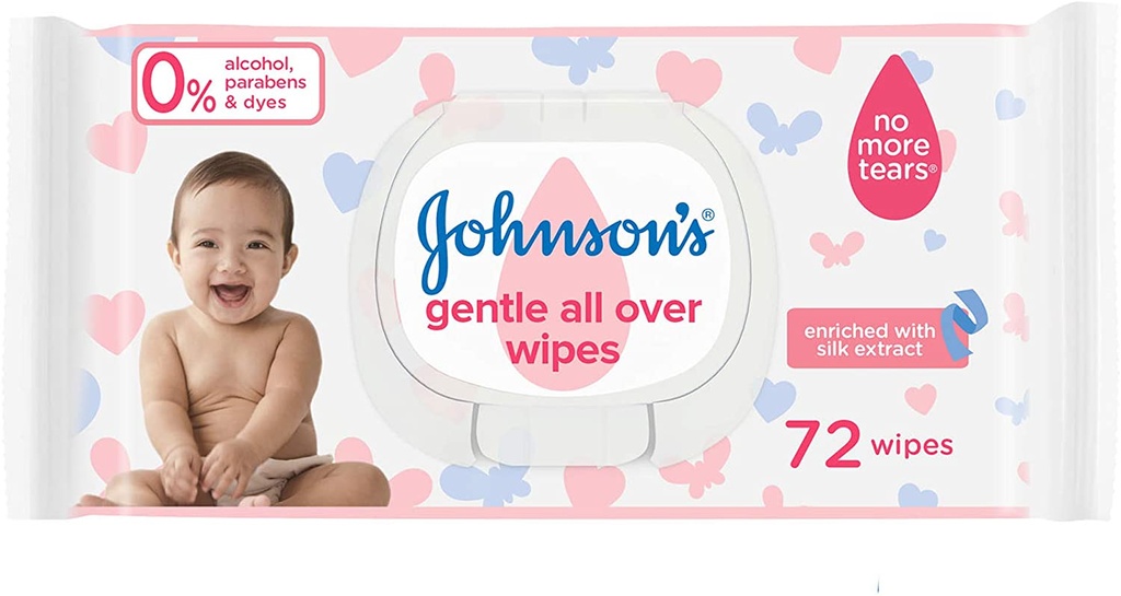 Johnson's Baby Wipes - Gentle All Over Pack Of 216 Wipes