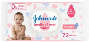Johnson's Baby Wipes - Gentle All Over Pack Of 72 Wipes