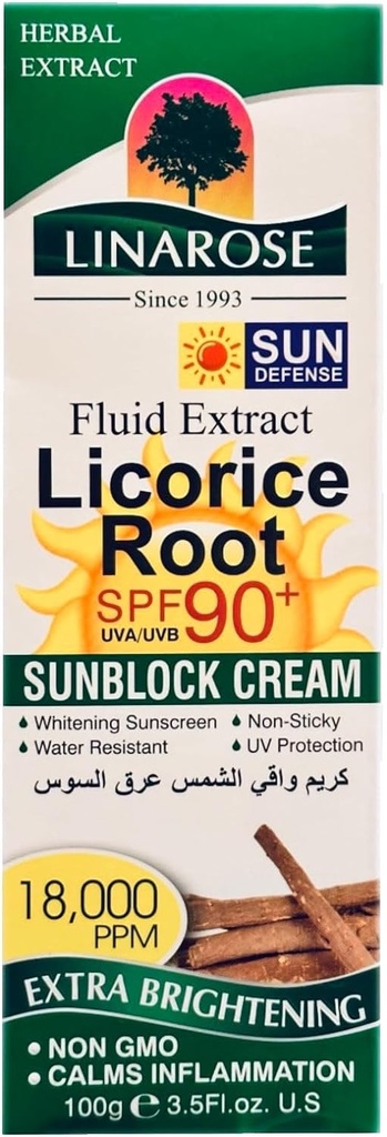 Dr.Davey Lina Rose Sunblock Cream Spf 90 With Licorice Extract - 100 Gm