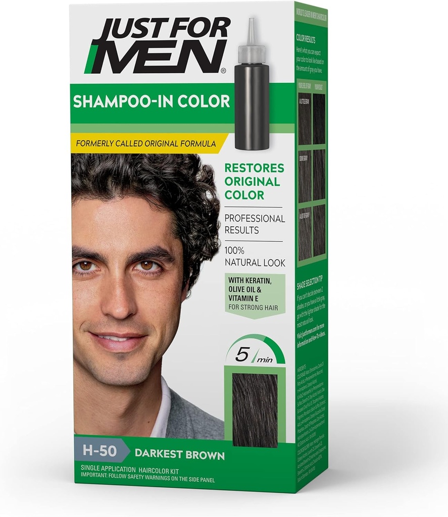 Just For Men Hair Darkest Brown H-50