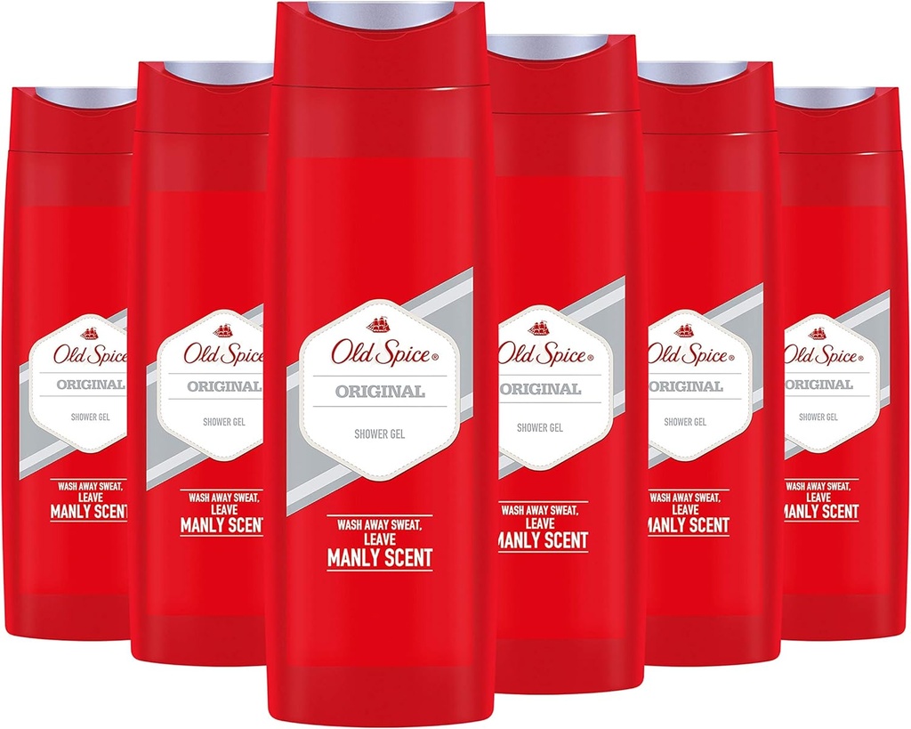 Old Spice Original Men's Shower Gel 6 Pack (6 X 400 Ml)