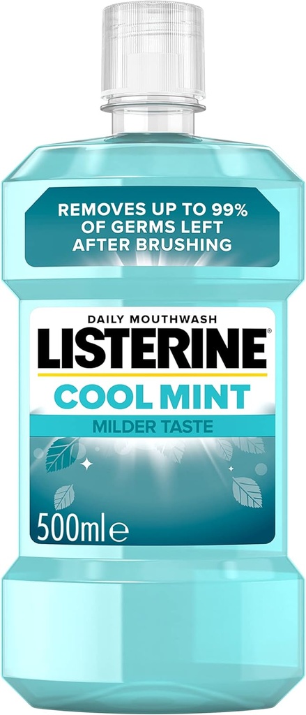 Listerine Daily Mouthwash Milder Taste Cool Mint 500ml