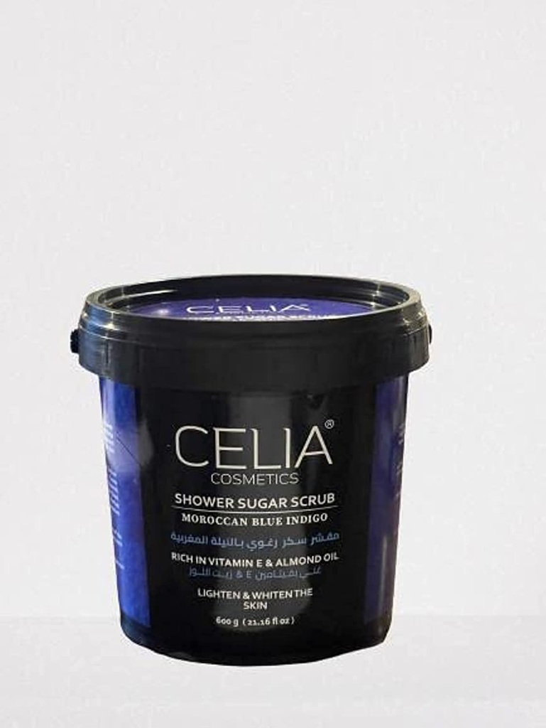 Celia Moroccan Indigo Shower Sugar Scrub 600 G