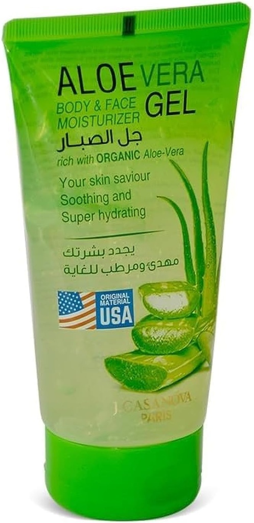 J.casanova Natural Aloe Vera Gel Tube 150 Ml