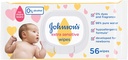Johnsones Baby Wipes Extra Sensitive 98% Pure Water Pack Of 56 Wipes