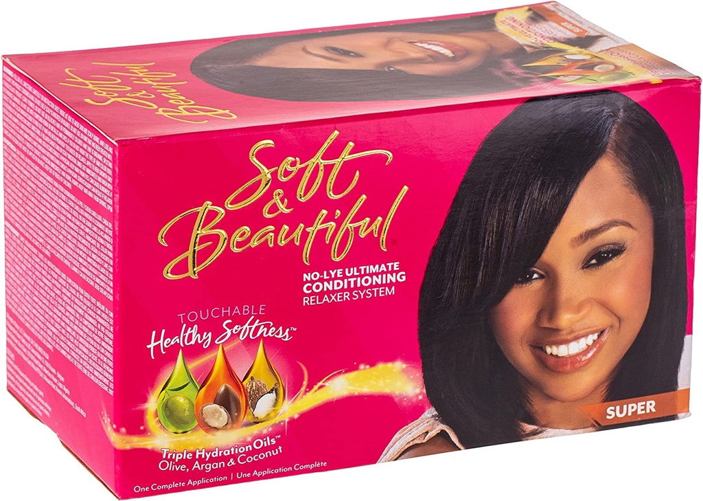 Soft & Beautiful No-lye Relaxer Kit Super