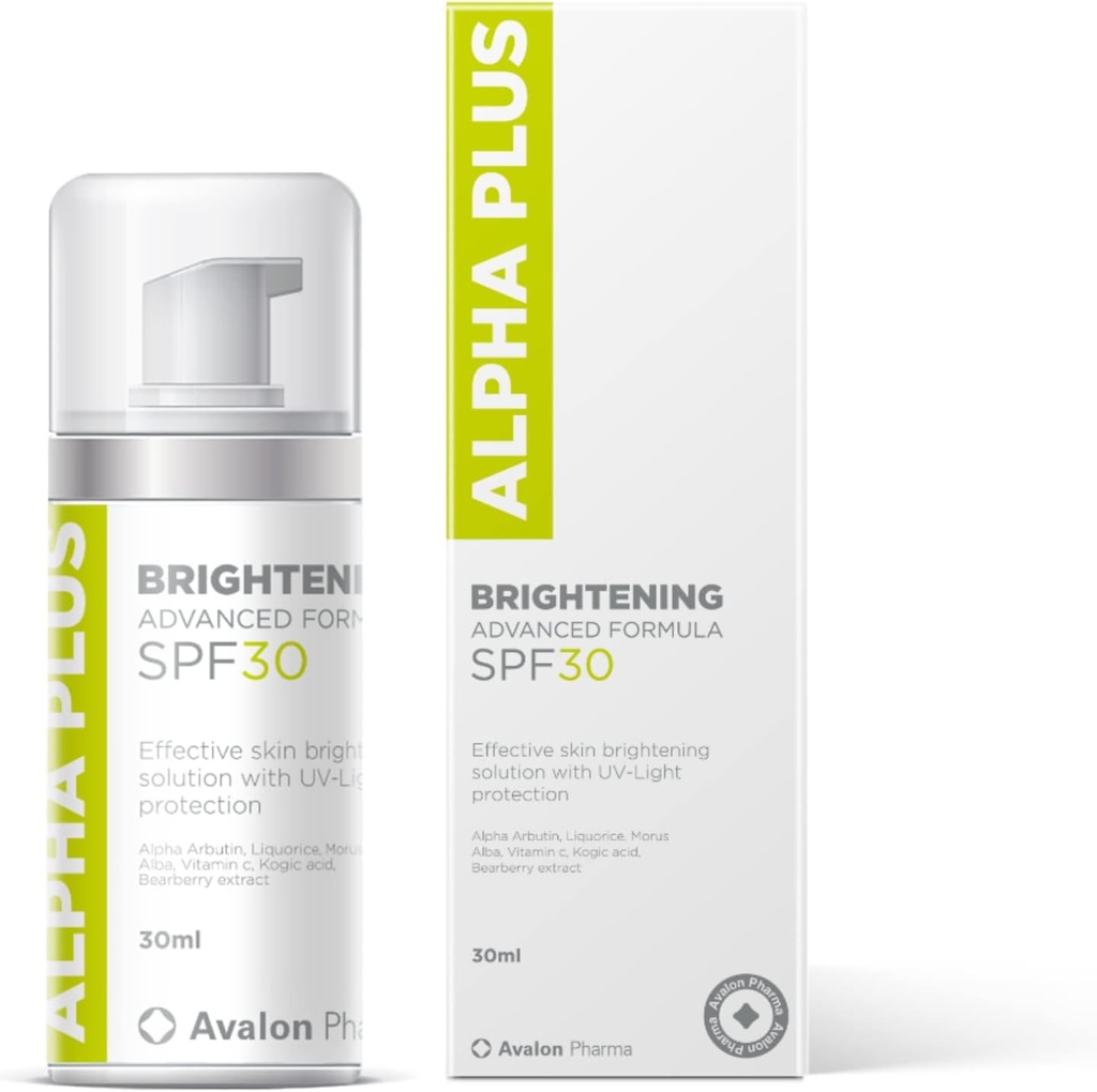 Avalon Pharma Alpha Plus Spf30 Brightening Advanced Formula Cream 30 Ml White
