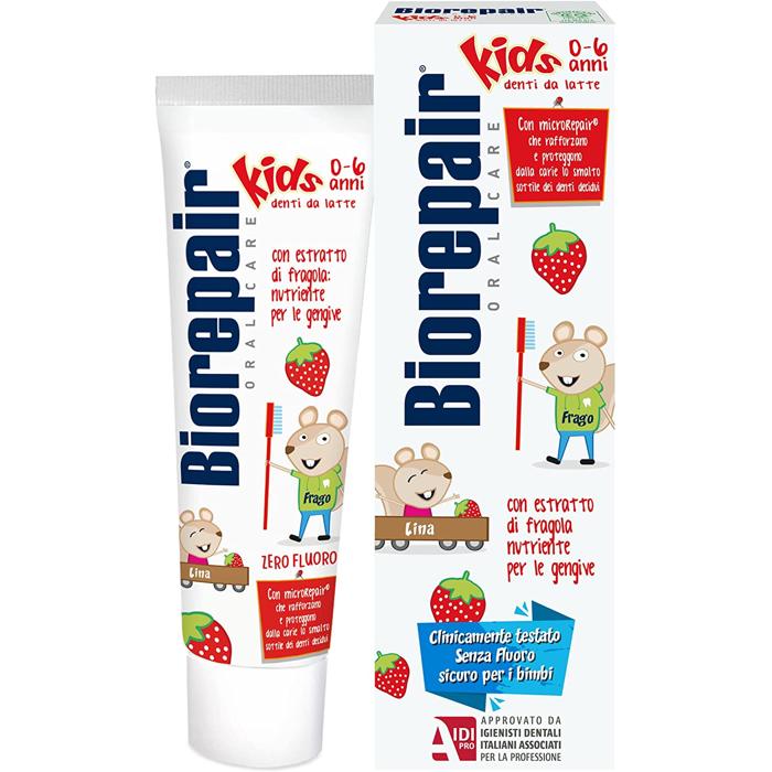 Biorepair Kids 0-6 Years Toothpaste Strawberry, 50 ml