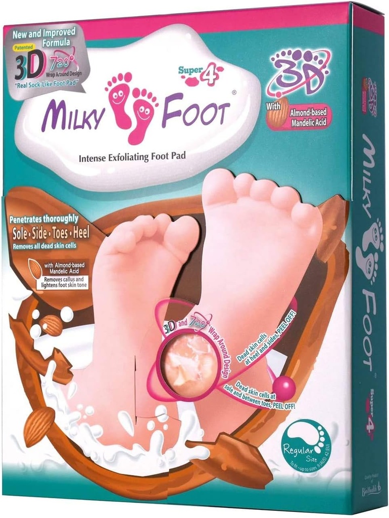 Biohealth Plus Limited Milky Super 4 Intense Exfoliating Foot Pad