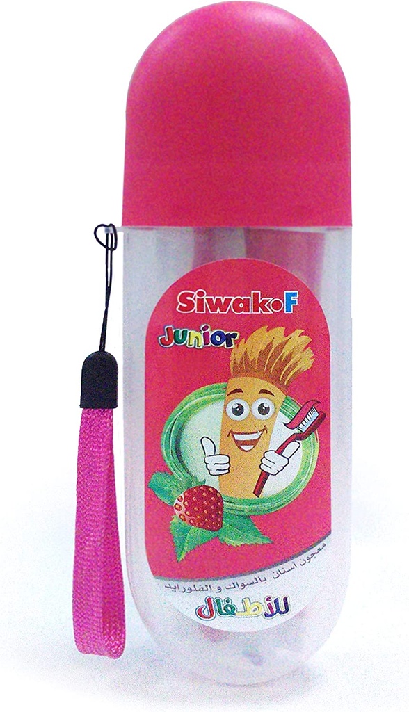Siwak.f Junior Strawberry Bag - With Free Toothbrush Size S/m