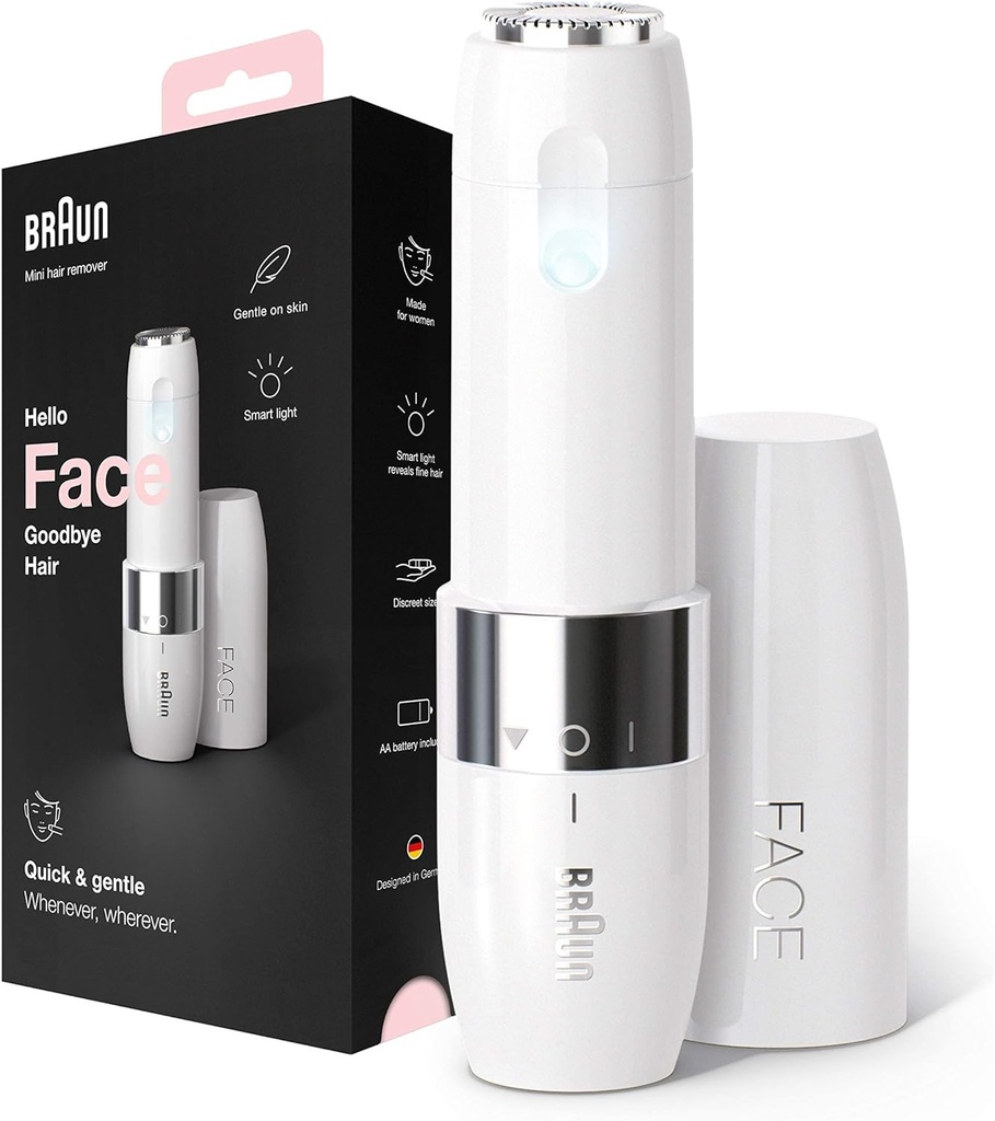 Braun Fs1000 Face Mini Hair Remover With Smart Light White