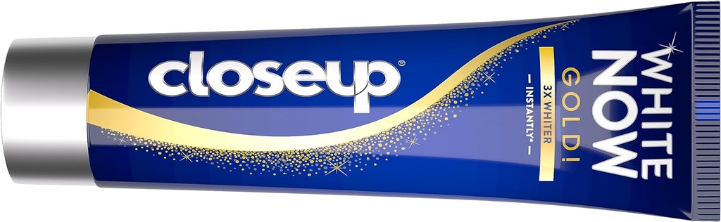 Close Up White Now Toothpaste For 3x Whiter Teeth Gold Safe On Enamel 75ml