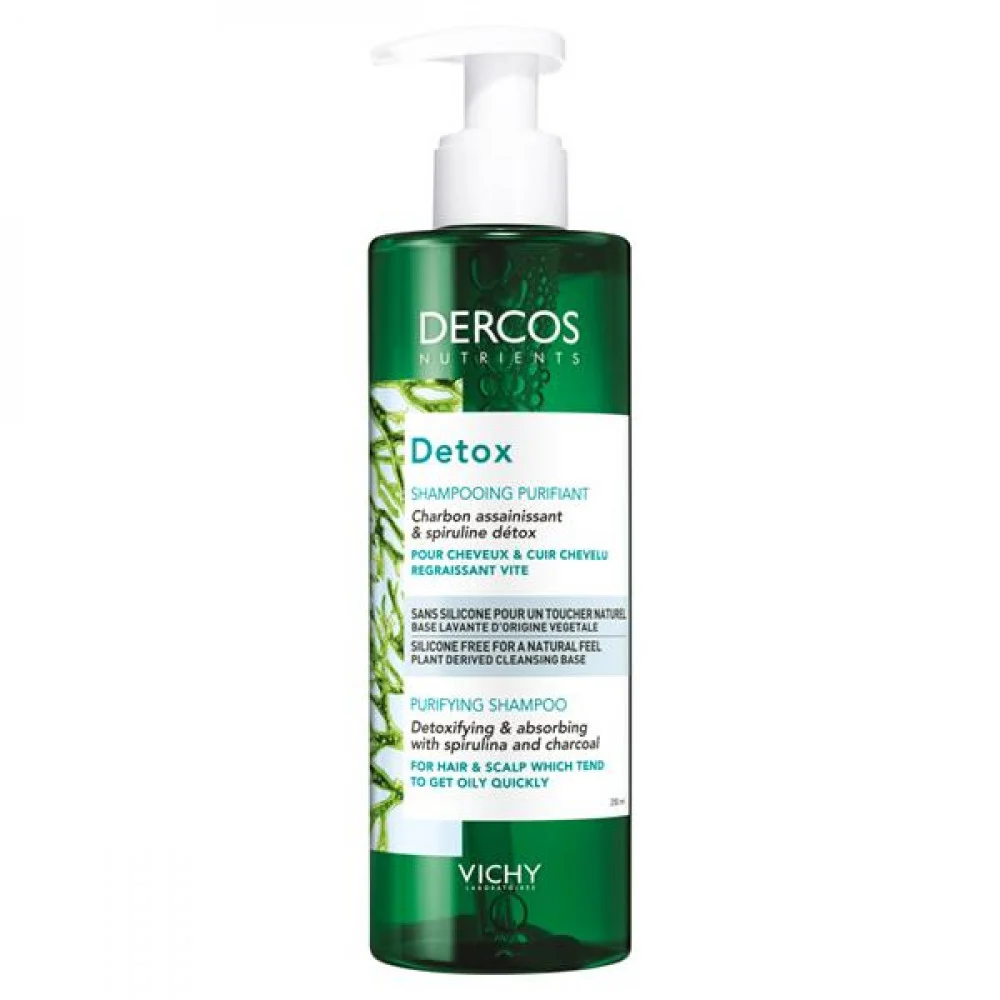 Vichy Dercos Nutrients Detox Oily Scalp Shampoo 250ml