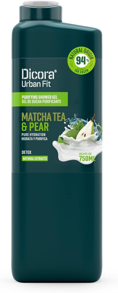 Dicora Detox Matcha Tea And Pear Shower Gel 750 Ml