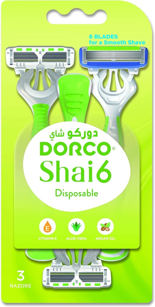 Dorco 6 Blades Disposable Razor For Women