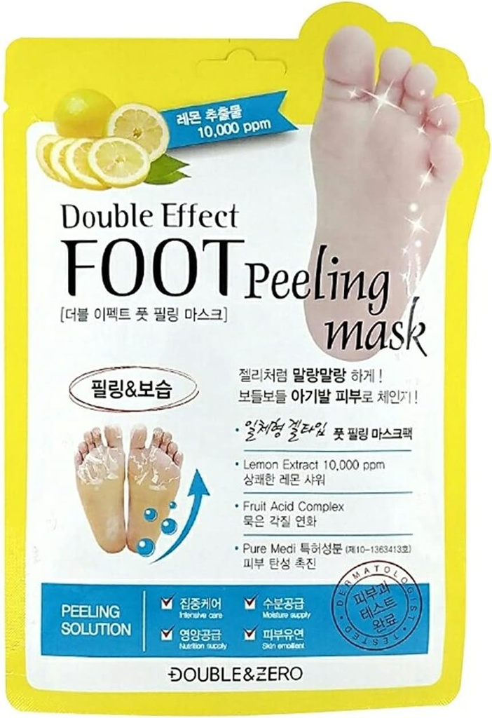 Double Effect Foot Peeling Mask With Lemon Extract
