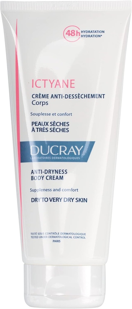 Ducray Ictyane - Nutritive Emollient Cream 200 Ml Pack Of 1