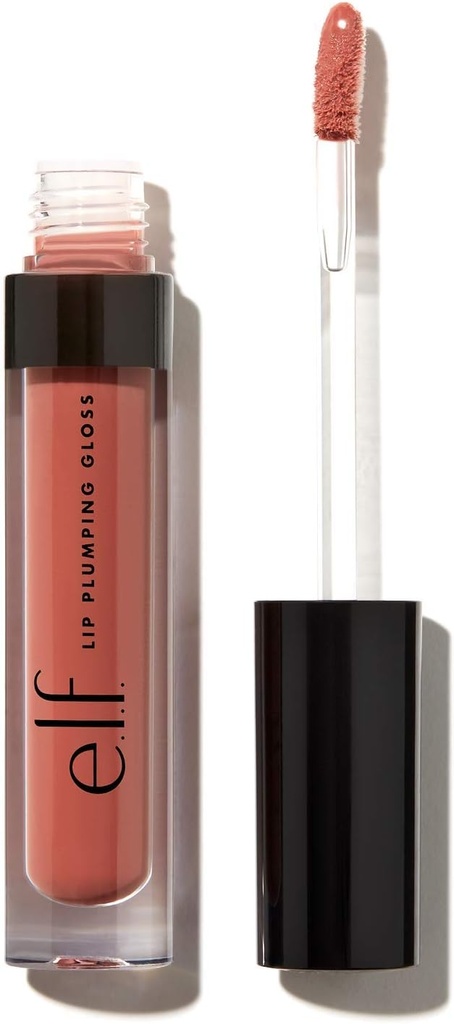 E.l.f. Lip Plumping Gloss Hydrating Nourishing Invigorating High-shine Plumps Volumizes Cools Soothes Mocha 2.7ml Multi