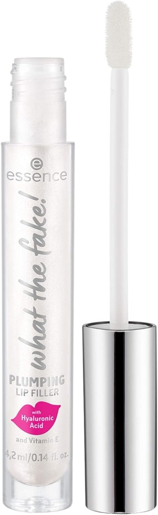 Essence | What The Fake! Plumping Lip Filler | Lipgloss For Full Voluminous Lips | Translucent Pearly Finish | Vegan & Cruelty Free | Gluten Free Paraben Free Oil Free Preservative Free