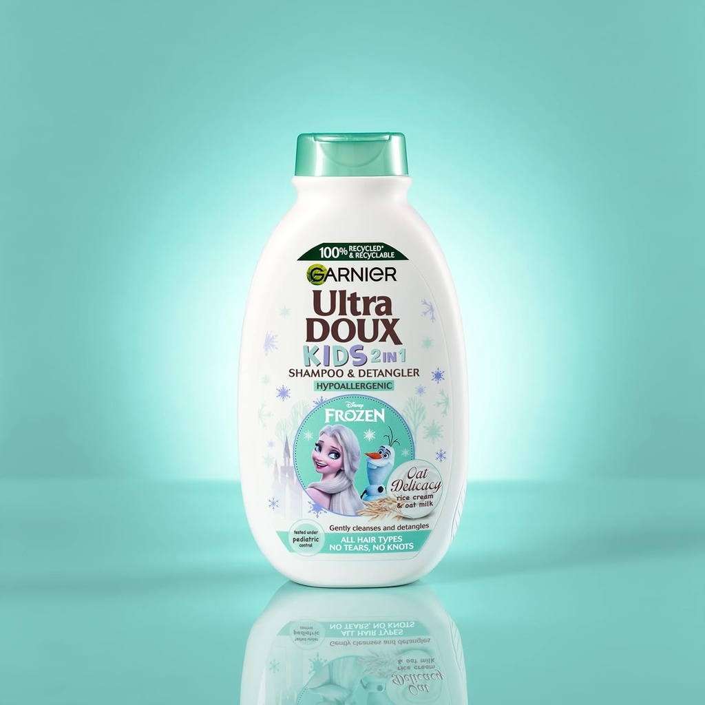 Garnier Ultra Doux Kids 2 In 1 Oats Delicacy Shampoo & Detangler 400ml - Frozen