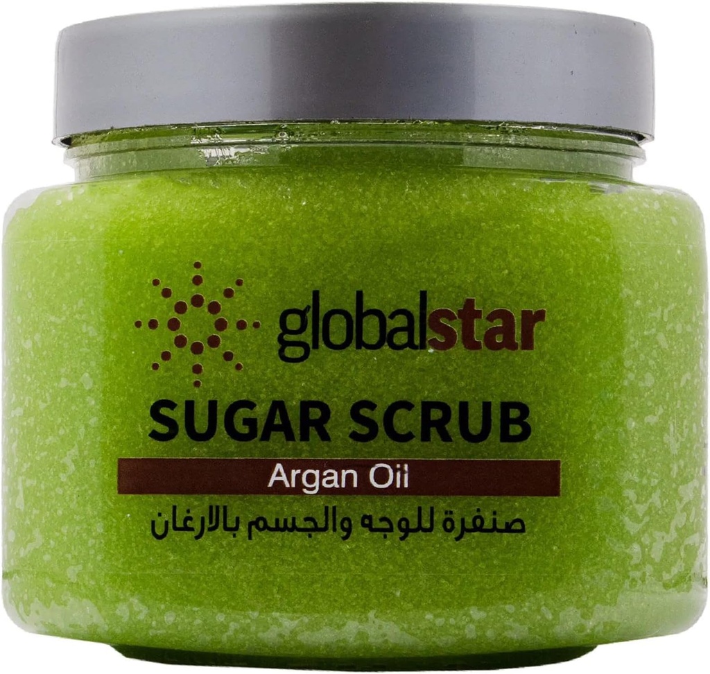 Global Star Argan Oil Scrub Sugar 600 G Green