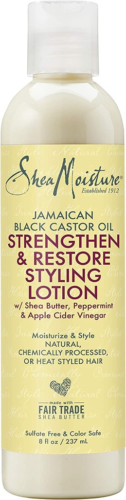 Sheamoisture Styling Lotion For Damaged Natural Hair Jamaican Black Castor Oil,236 ml
