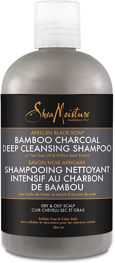 Sheamoisture’s African Black Soap Bamboo Charcoal Deep Cleansing Shampoo4