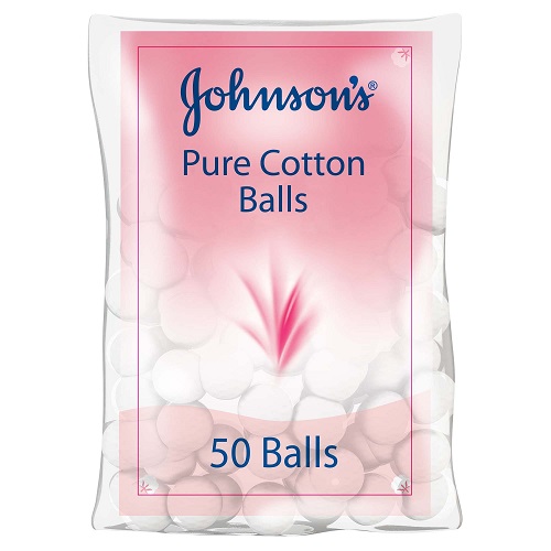 جونسون كرات قطنية نقية 50 كرة للتجميل والمكياج
