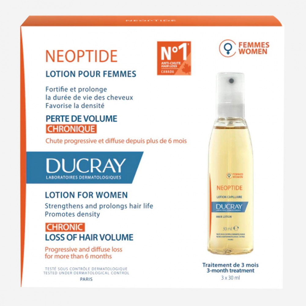 Ducray Neoptide Women Anti-hair Loss Treatment Lotion 3 X 30ml/3oz