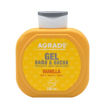 Agrado Moisture Bath & Shower Gel Vainilla Neutral Ph Bath Gel 750 Ml