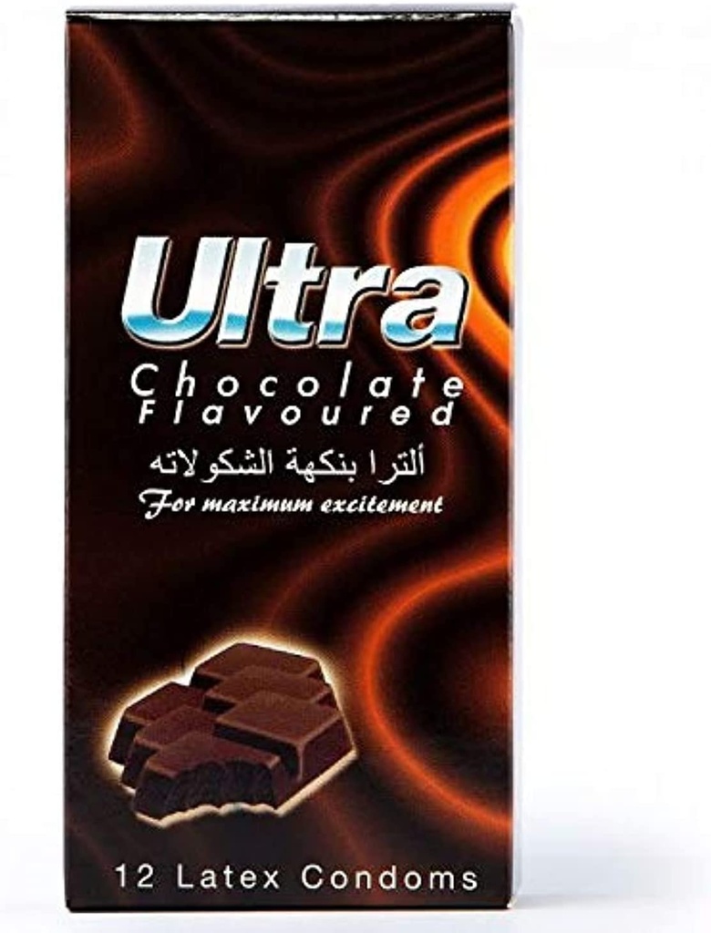 الترا واقي ذكري 12 حبه بالشوكولاتة - Chocolate
