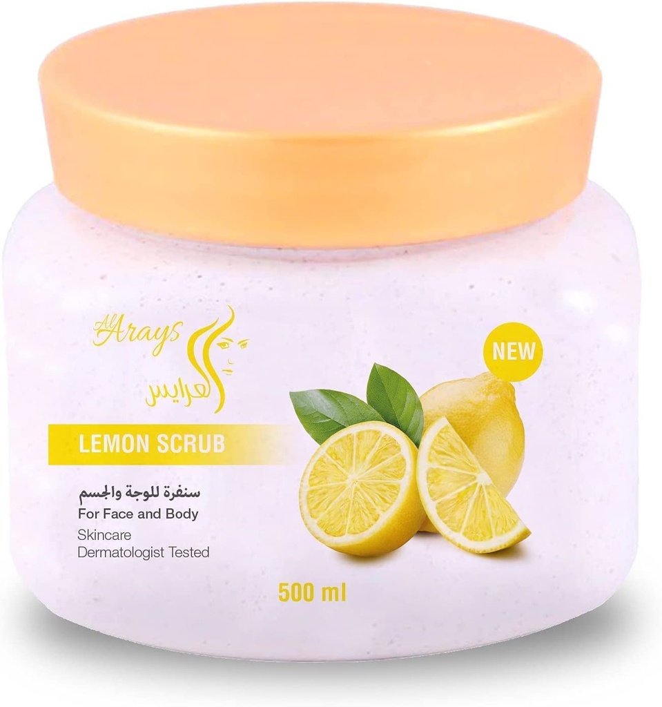 Al Arays Face And Body Scrub 500 Ml Lemon