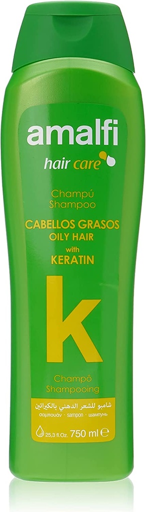 Amalfi Shampoo For Oily Hair With Keratin 750 Ml