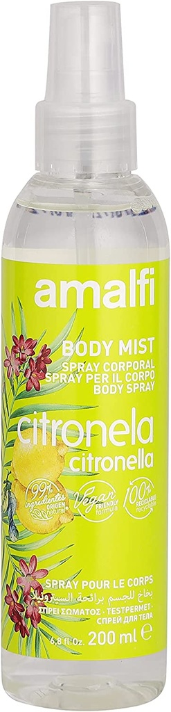 Amalfi Body Mist Spray Citronella - 190 Ml