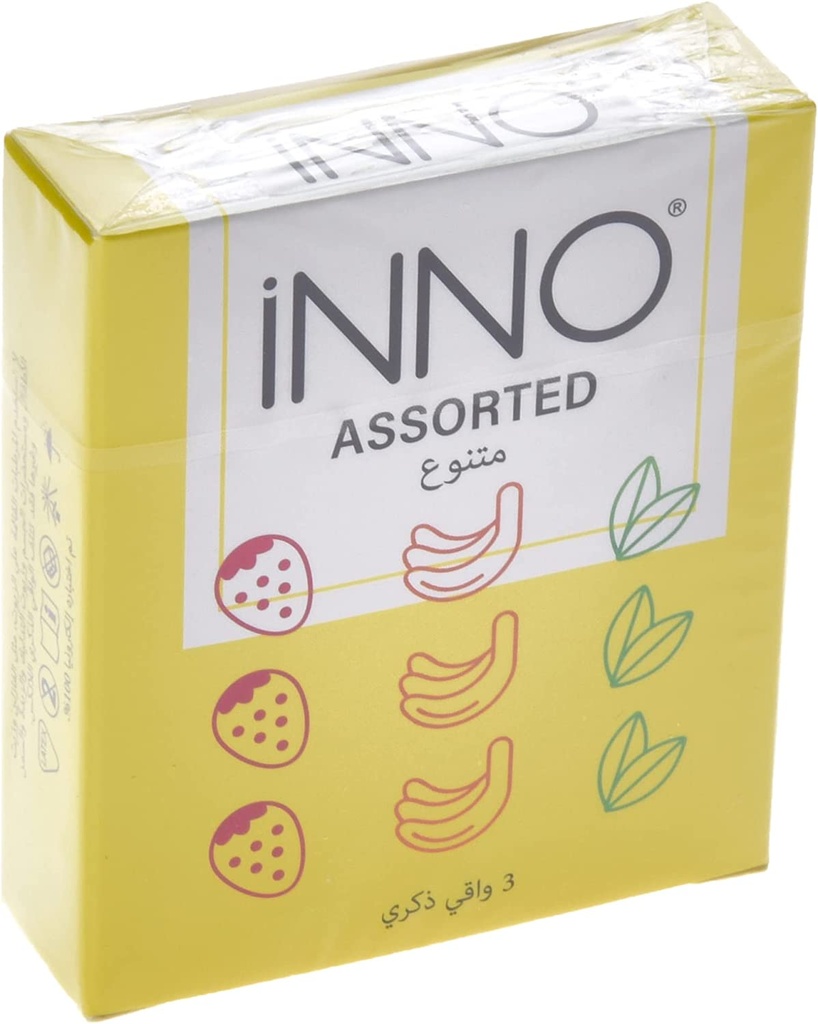 Inno Assorted Flavour Condoms Pack Of 3