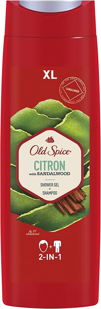 Old Spice Citron Shower Gel & Shampoo For Men 400 Ml