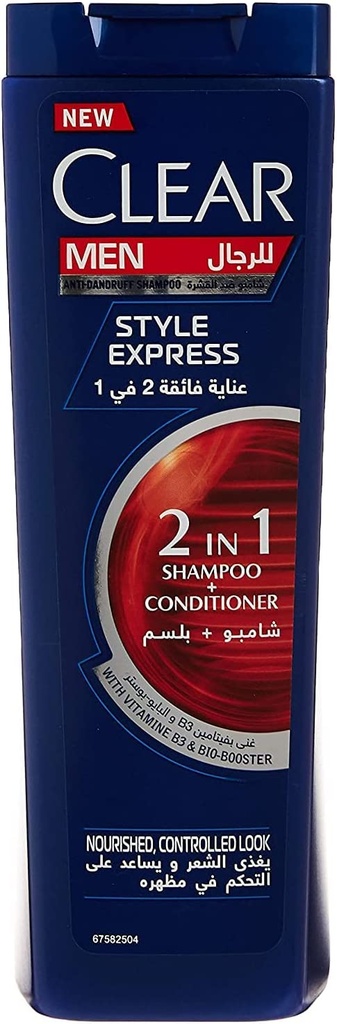 Clear Men Anti-dandruff Shampoo Style Express 2in1 400ml