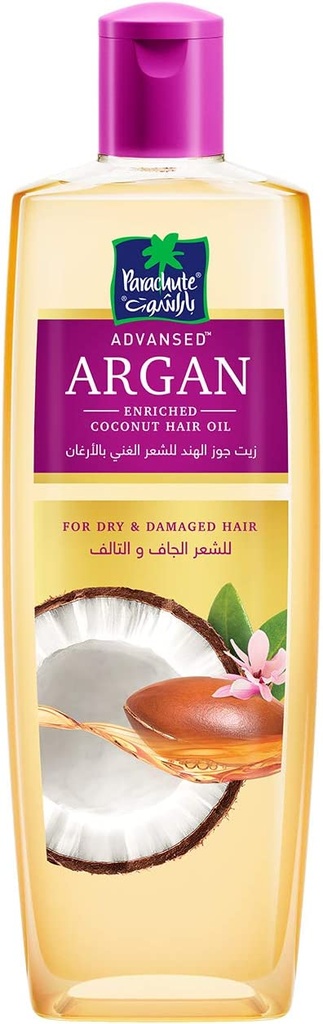Parachute Advansed Argan Hair Oil With Coconut Renews And Strengthens For Dry And Damaged Hair 300 Ml